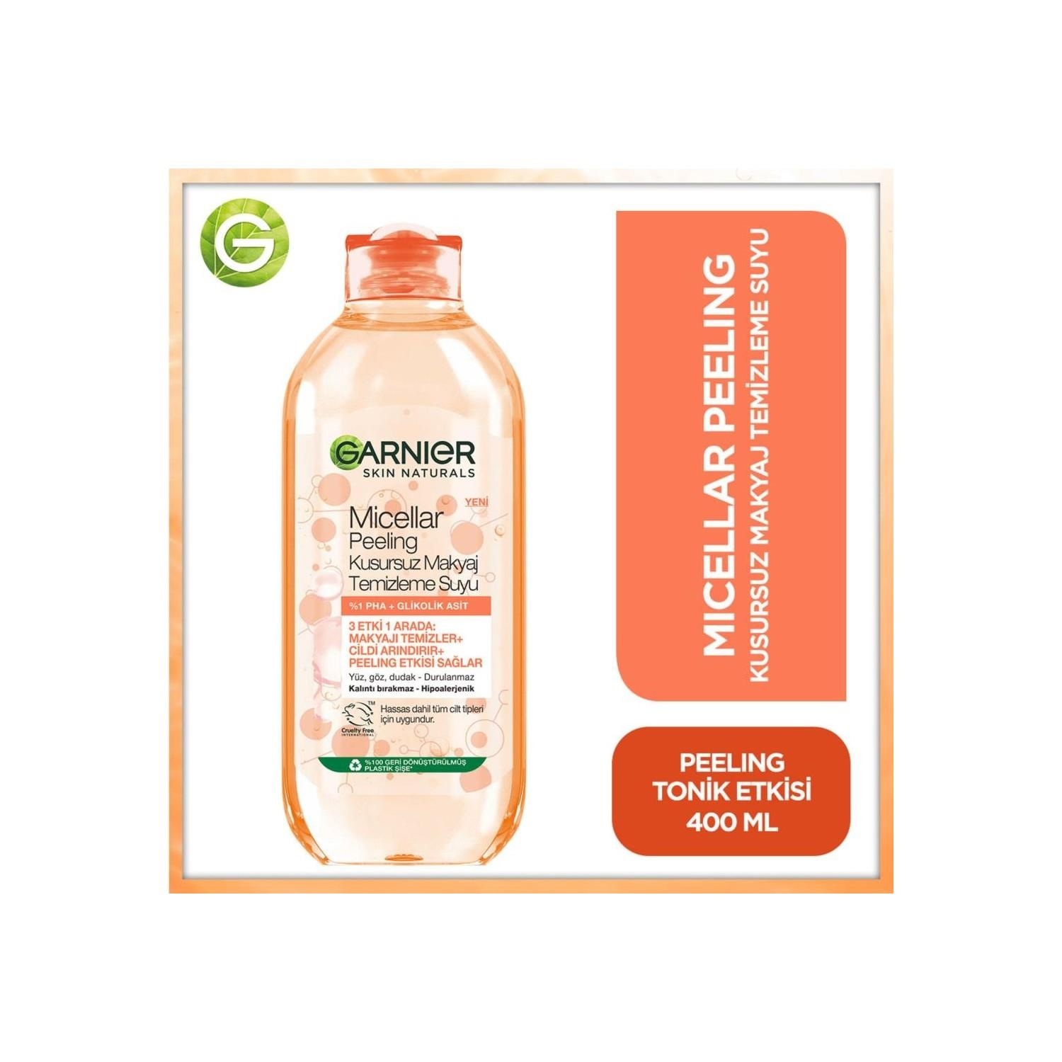 Garnier Miceller Peeling Kusursuz Makyaj Temizleme Suyu 400 ml - 3