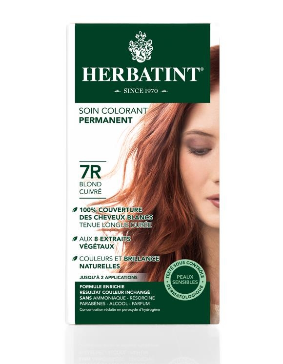 Herbatint Kalıcı Bitkisel 7R Copper Blonde Bakır Sarısı Saç Boyası - 1