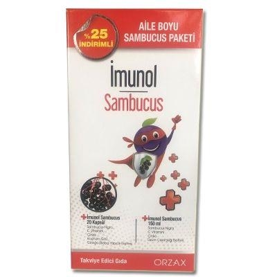 İmunol Sambucus Şurup 150 ml + İmunol Sambucus 20 Kapsül - 1