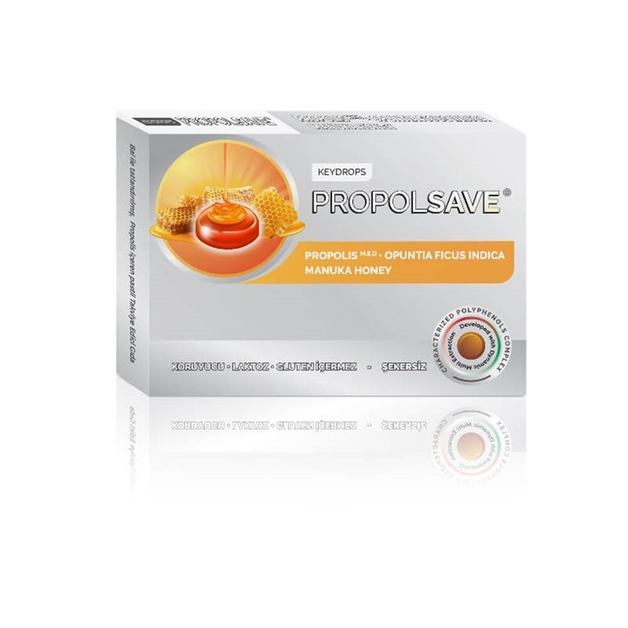 Keydrops Propolsalve Manuka Bal 12 Pastil - 1