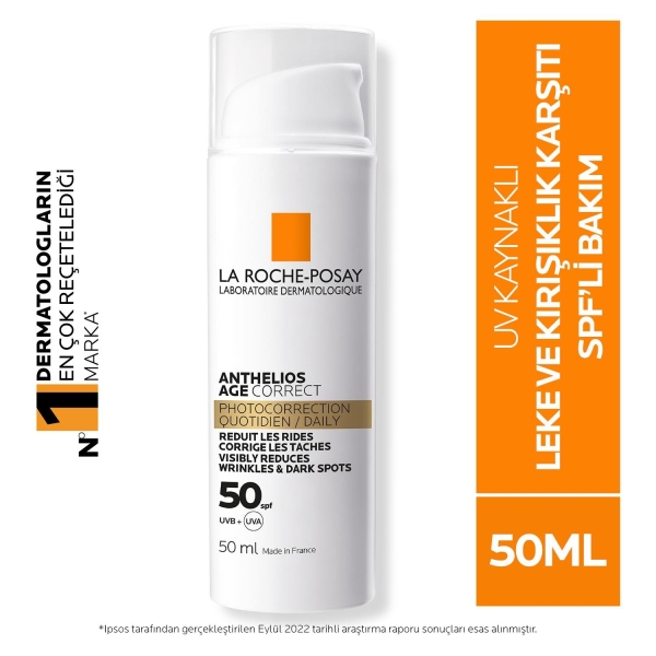 La Roche-Posay Anthelios Age Correct Spf 50 50 ml Kırışıklık Karşıtı Güneş Kremi - 1