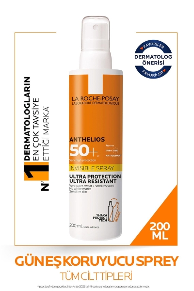 La Roche-Posay Anthelios Invisible Spray Spf 50+ 200 ml Güneş Spreyi - 1