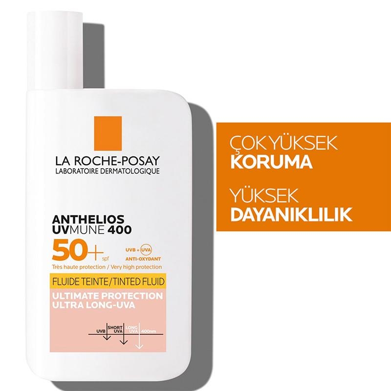 La Roche-Posay Anthelios UVmune 400 Fluid 50 Faktör Renkli Güneş Kremi 50 ml - 1