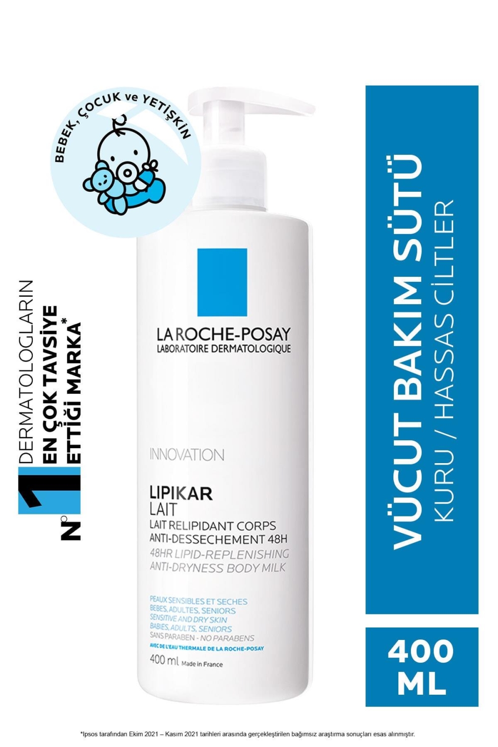 La Roche Posay Lipikar Lait Vücut Sütü 400 ml - 1