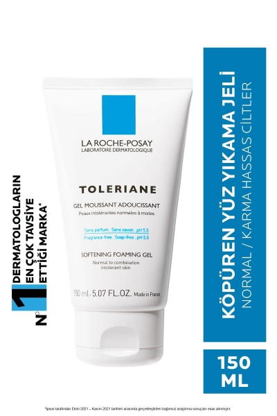 La Roche- Posay Toleriane Gel Mousse 150 ml Yüz Temizleme Köpüğü - 1