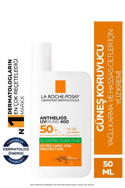 La Roche-Posay Anthelios Oil Control Fluid Yüz Güneş Kremi 50 ml - 3