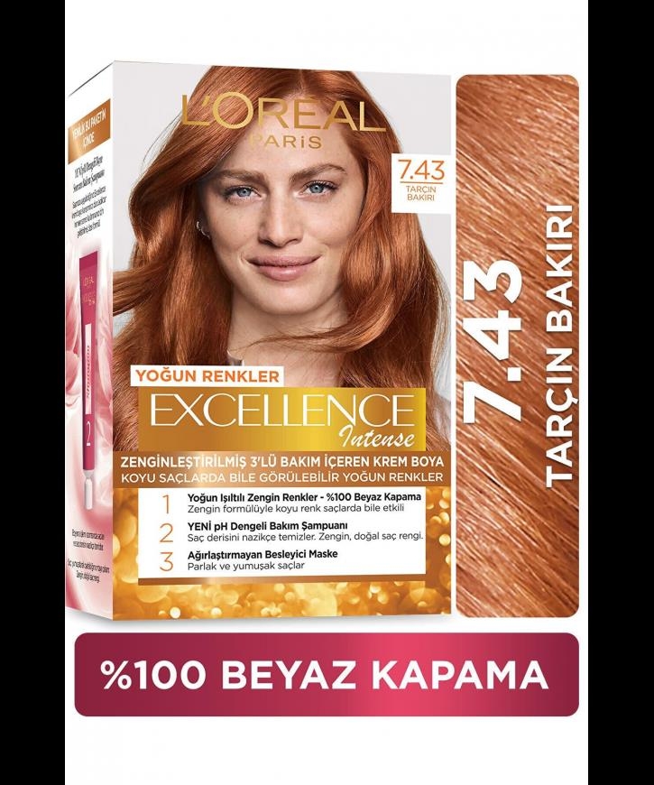 Loreal Paris Excellence Creme 7.43 Sultan Bakırı - 1