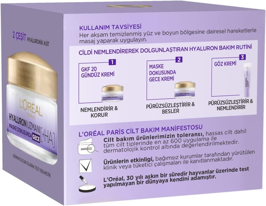 Loreal Paris Hyaluron Uzmanı Gece Kremi 50 ml - 2