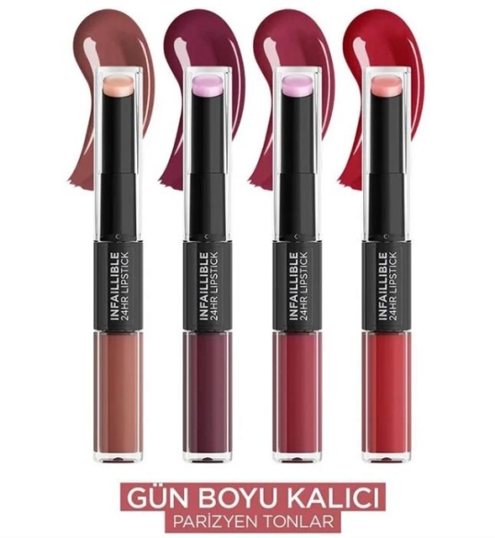 Loreal Paris Infaillible 2-step 24 Saat Kalıcı Likit Ruj & Balm 302 Rose Eternite - 4