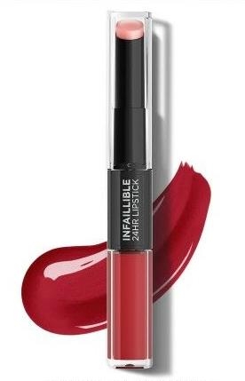 Loreal Paris Infaillible 2-step 24 Saat Kalıcı Likit Ruj & Balm - 501 Timeless Red - 1