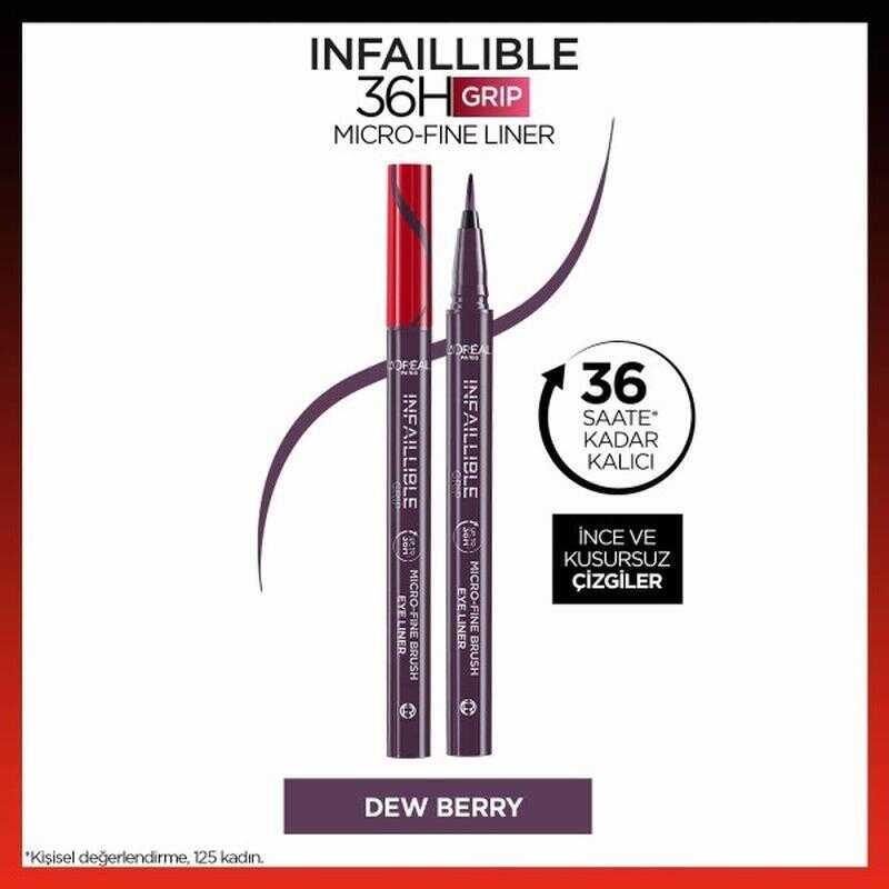 Loreal Paris Infaillible Micro-Fine Brush Eyeliner 04 Dew Berry - 6