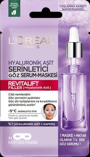 Loreal Paris Revitalift Filler Kağıt Göz Maskesi - 1