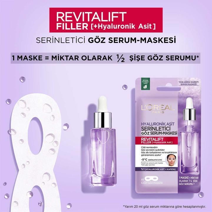 Loreal Paris Revitalift Filler Kağıt Göz Maskesi - 2