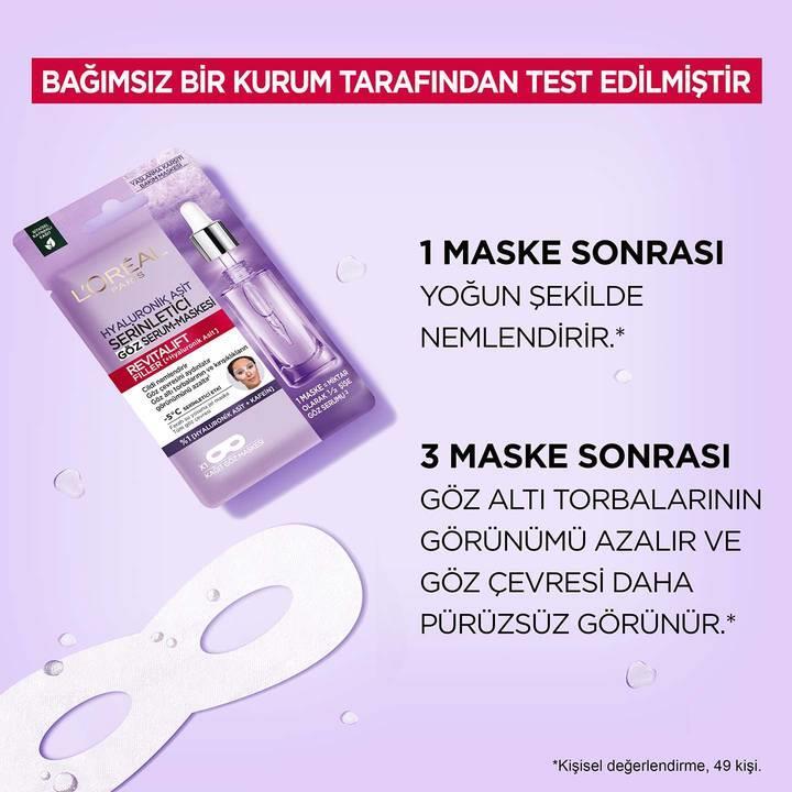 Loreal Paris Revitalift Filler Kağıt Göz Maskesi - 3