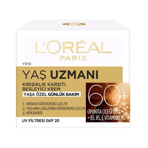 Loreal Paris Yaş Uzmanı 60+ Kırışıklık Karşıtı Besleyici Gece Kremi 50 ml - 2