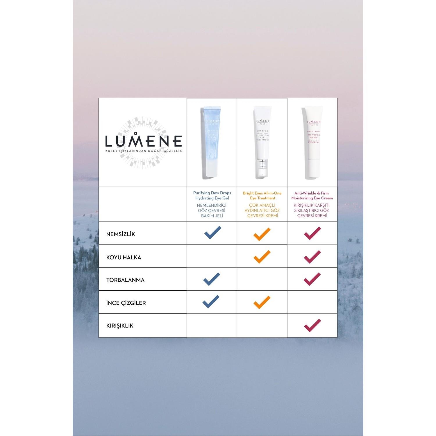 Lumene Anti Wrinkle & Firm Nemlendirici Kırışıklık Karşıtı ve Sıkılaştırıcı Göz Çevresi Bakım Kremi 15 ml - 3