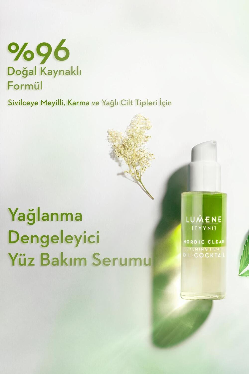 Lumene Calming Hemp Oil Cocteyl Kenevir İçeren Yatıştırıcı Bakım Kokteyli 30 ml - 2