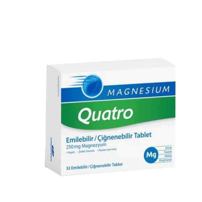 Magnesium Quatro 32 Çiğneme Tableti - 1