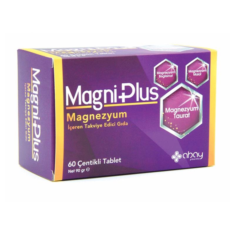 MagniPlus Magnezyum Takviye Edici Gıda 60 Çentikli Tablet - 1