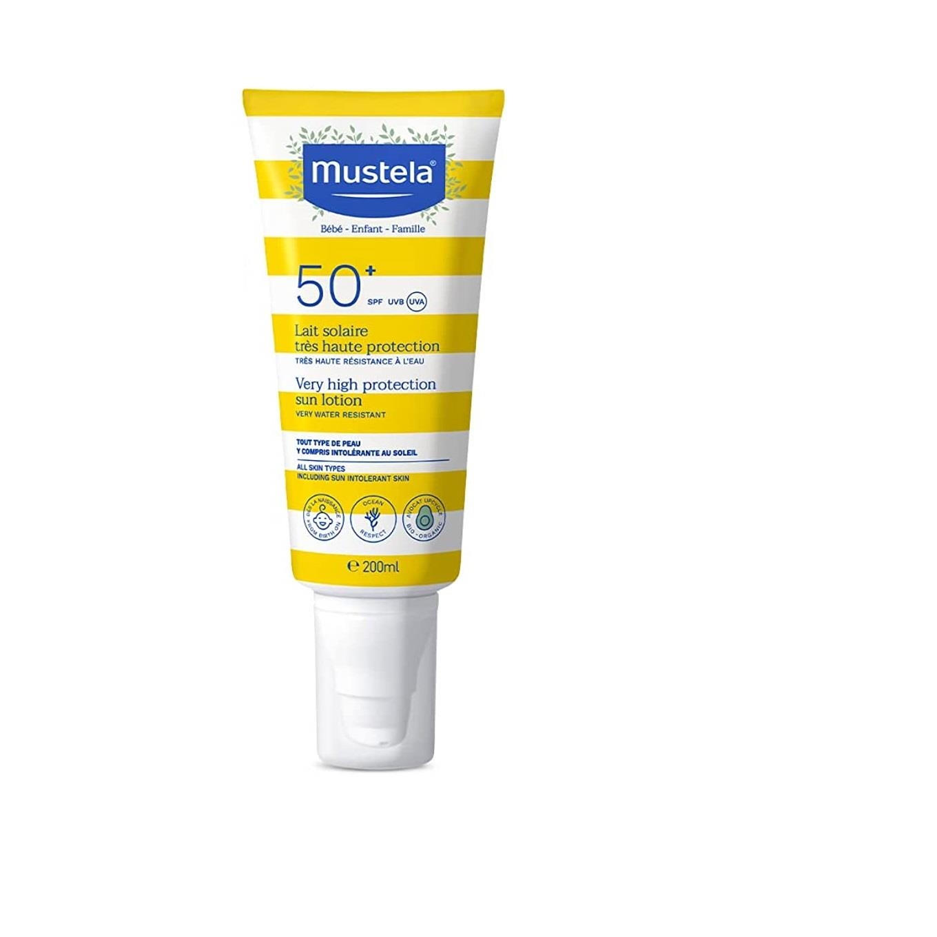 Mustela 50 Faktör Bebek Güneş Losyonu 200 ml - 1