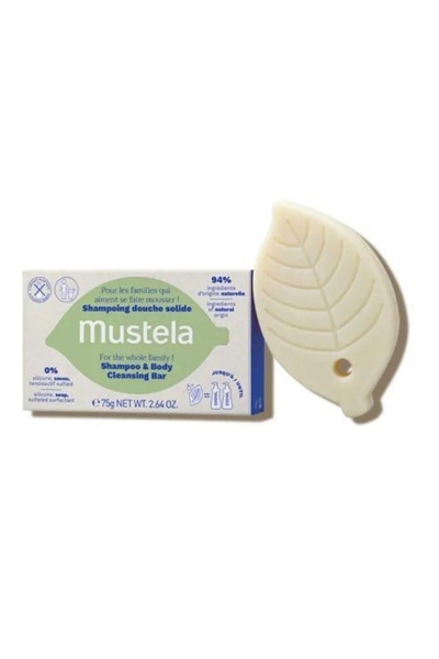 Mustela Şampuan ve vücut temizleme barı 75 gr - 1