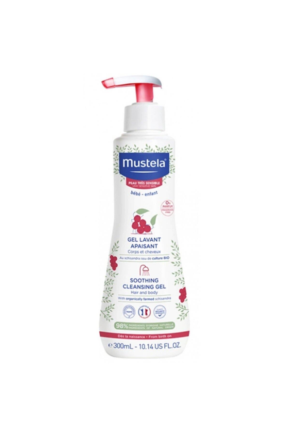 Mustela Soothing Cleansing Gel Çok Hassas Cilt Bebek Şampuanı 300 ml - 1