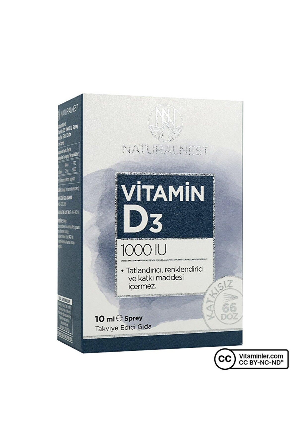 Naturalnest Vitamin D3 1000 IU Sprey 10 ml - 1