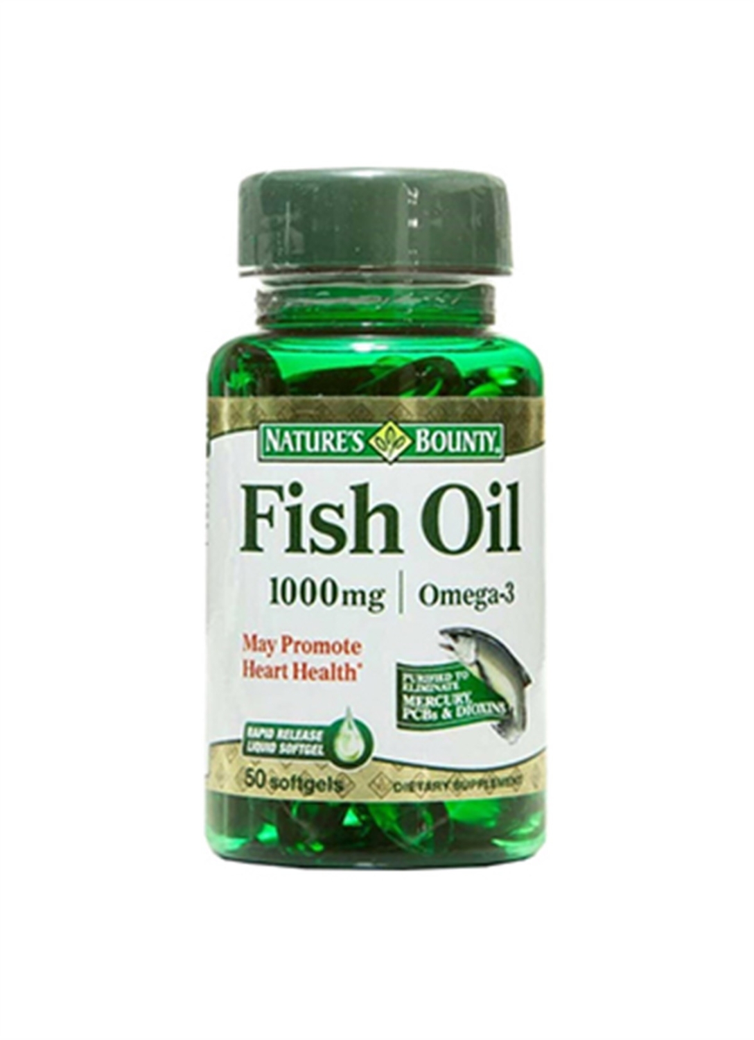 Nature's Bounty Fish Oil 1000 mg 50 Kapsül - 1