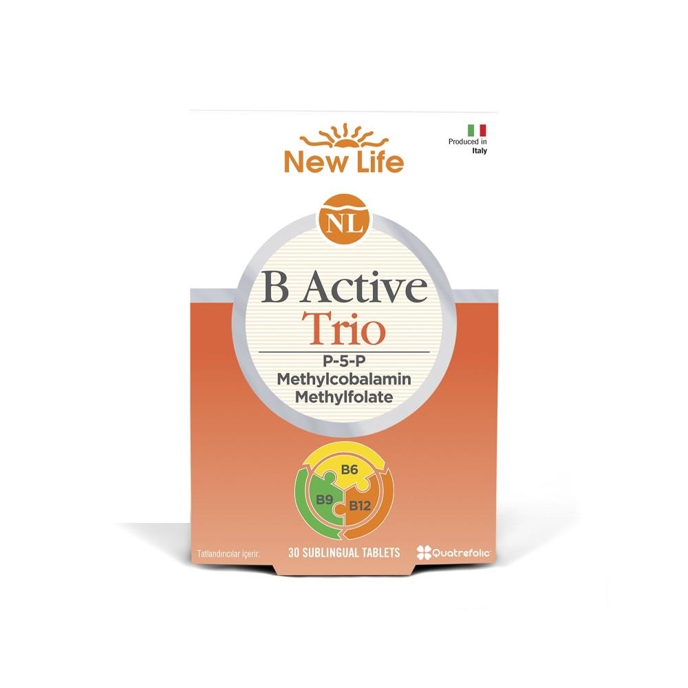 New Life B Active Trio Takviye Edici Gıda 30 Kapsül - 1