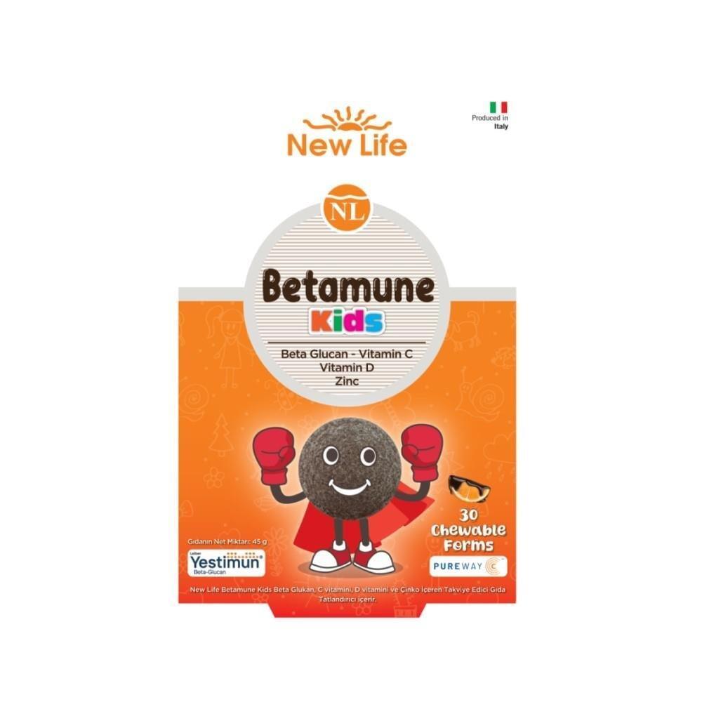 New Life Betamune Kids 30 Çiğneme Tableti - 1