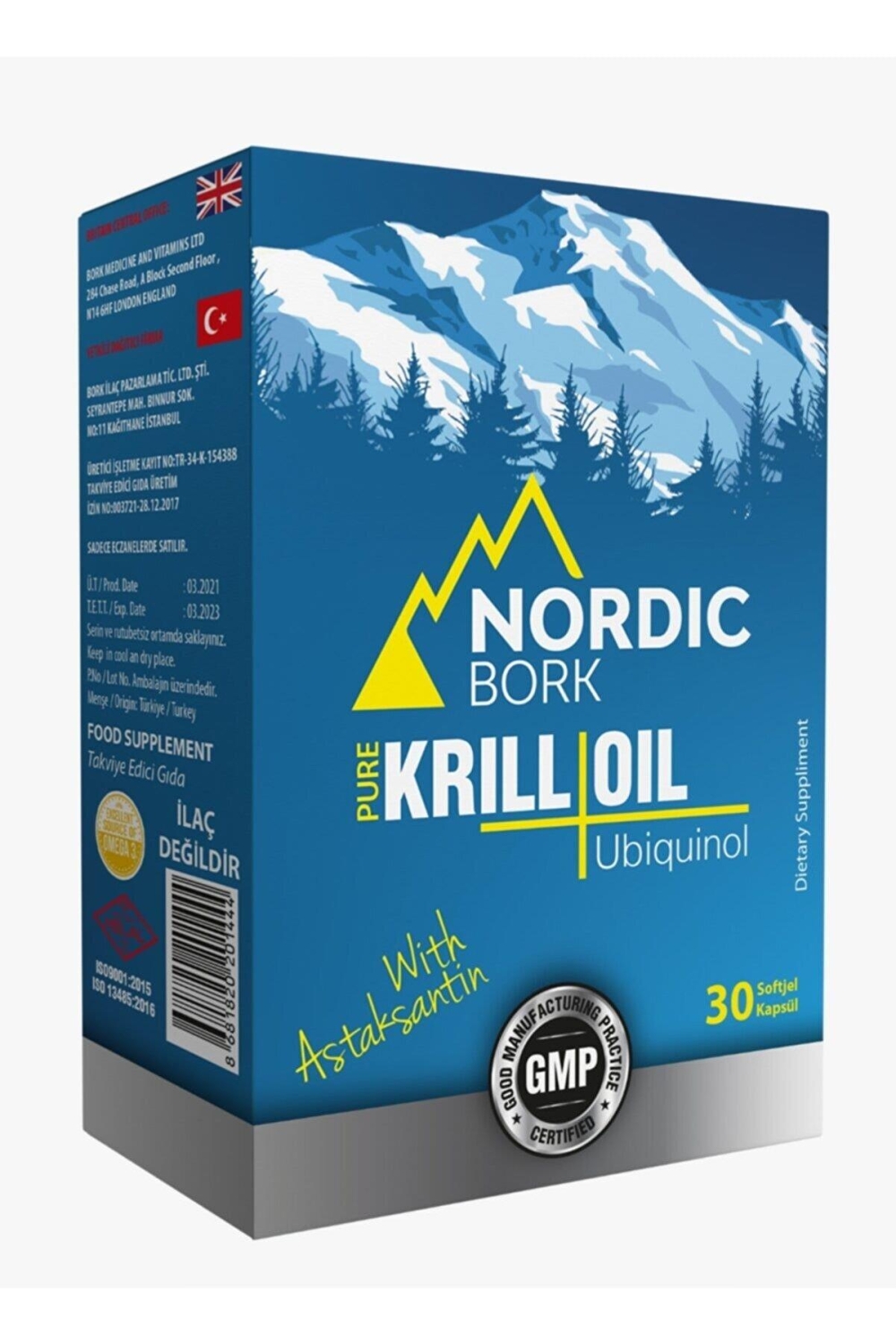 Nordic Bork Krill Oil Ubiquinol 30 Softgel - 1