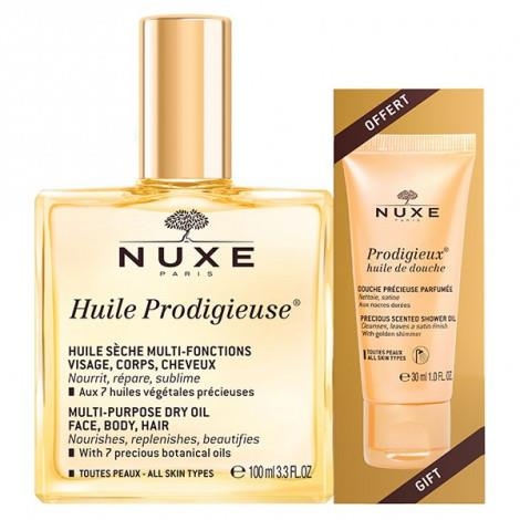 NUXE Huile Prodigiuse 100ml + Nuxe Prodigieux Duş Jeli 30 ml Hediye Set - 1