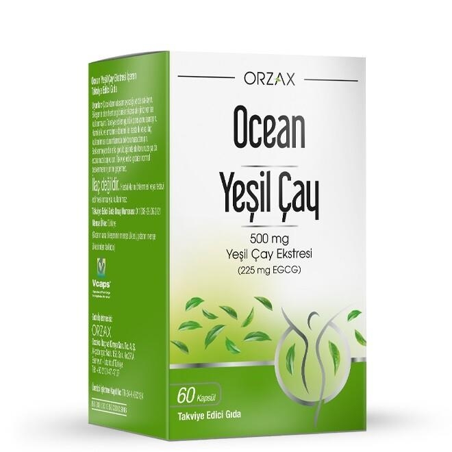 Ocean Green Tea 500mg ( Yeşil çay ) 60 Kapsül - 1