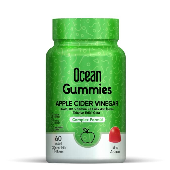 Ocean Gummies Apple Cider Vinegar 60 Çiğneme Form - 1