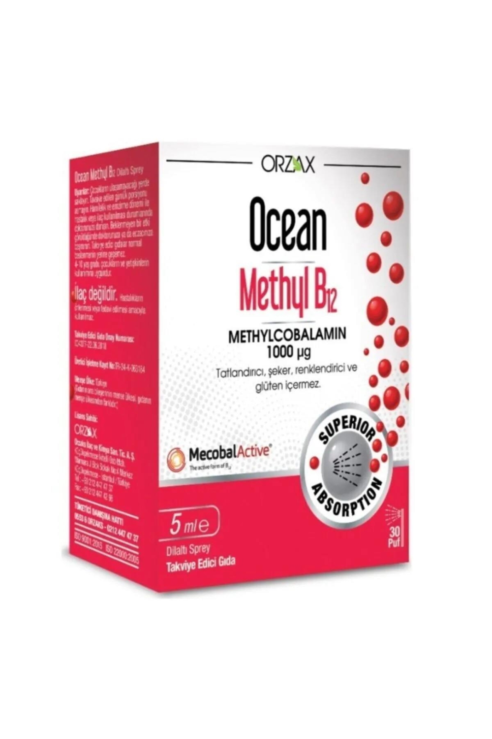 Ocean Methyl B12 1000 mg 5 ml sprey - 1