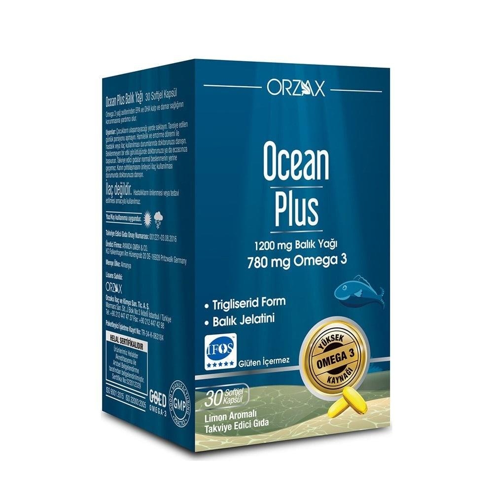 Ocean Plus 1200 mg Saf Balık Yağı 30 Kapsül - 1