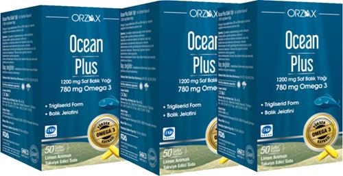 Ocean Plus Balık Yağı 1200 mg 50 Kapsül 3 Adet - 1