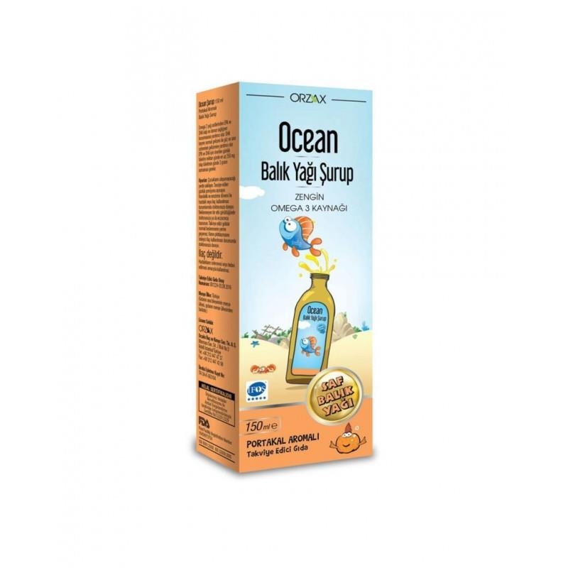 Ocean Omega 3 Portakal Aromalı 150 ml Şurup - 1