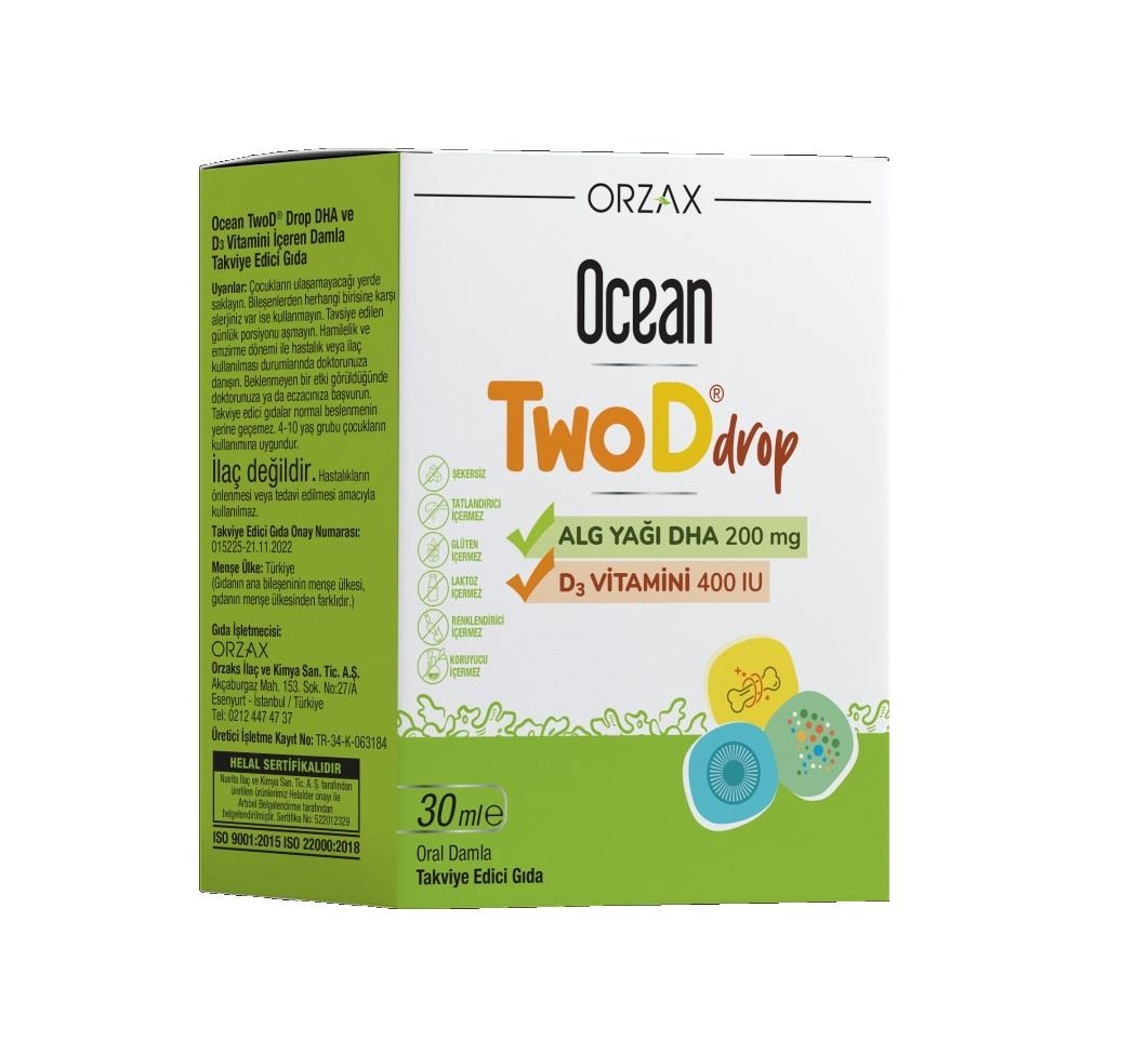 Ocean Twod Drop D3 Vitamini 400 IU 30 ml - 1