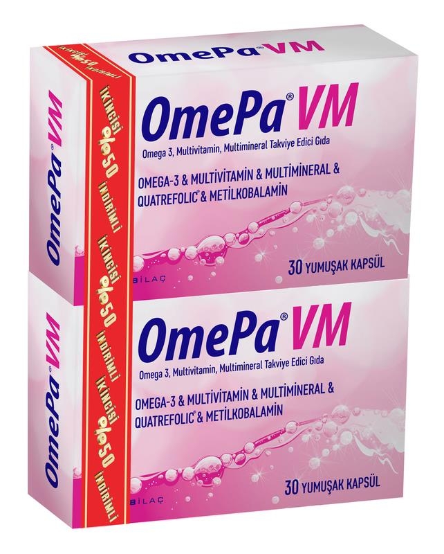 Omepa VM 30 Yumuşak Kapsül - İkincisi %50 İndiriml - 1