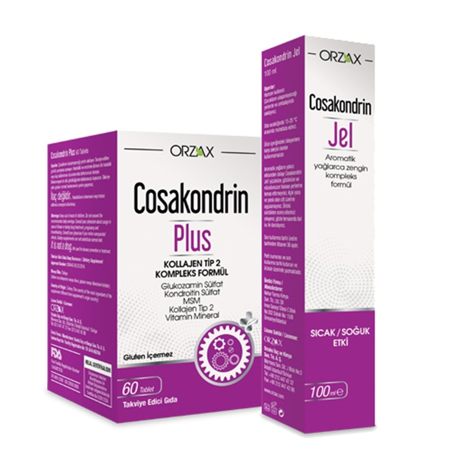 Orzax Cosakondrin Plus 60 Tablet + Cosakondrin Jel 100 ml Hediyeli - 1