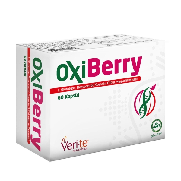 OxiBerry L-Glutatyon Resveratrol Coq10 Meyve Ekstreleri 60 Kapsül - 1