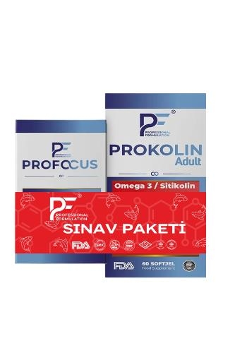 Sınav Paketi Sitikolin B12 ve Omega 3 Balık Yağı Avantajlı Paket Profocus ve Prokolin - 1