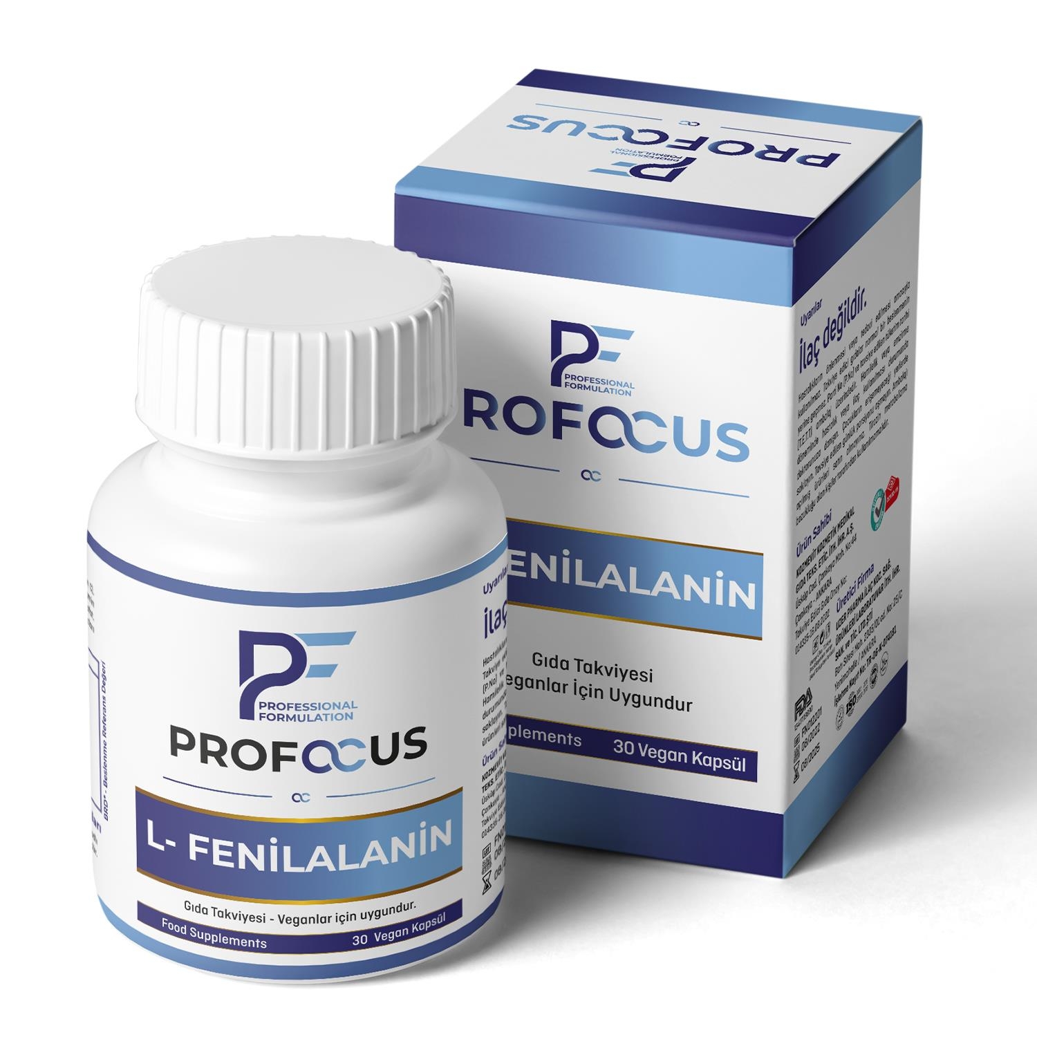 PF ProFocus L-Fenilalanin 30 Vegan Kapsül - 1