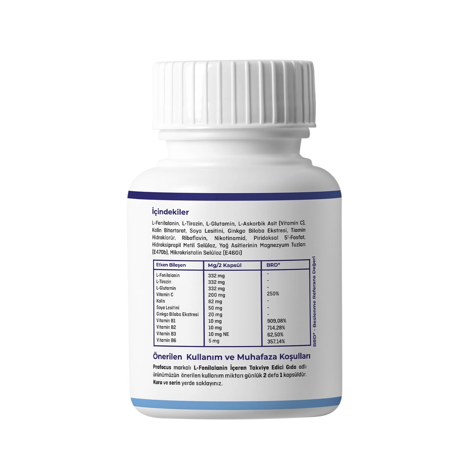 PF ProFocus L-Fenilalanin 30 Vegan Kapsül - 4