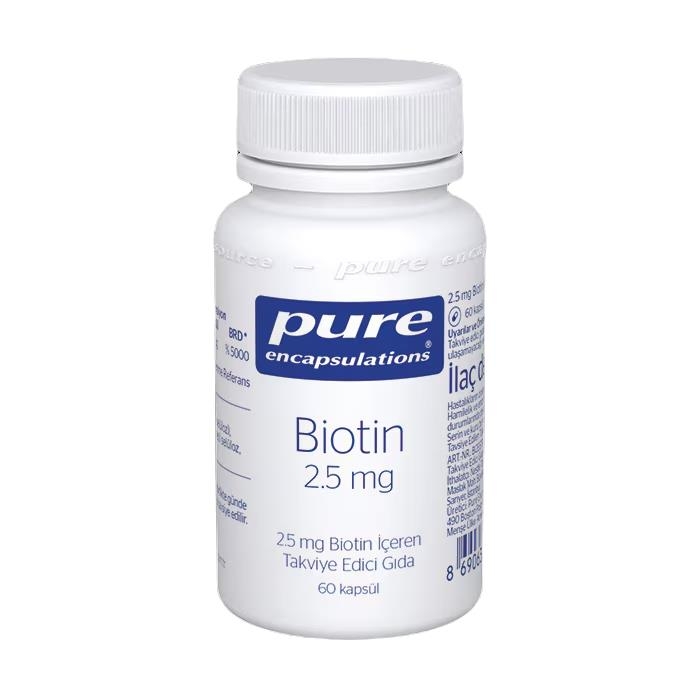 Pure Encapsulations Biotin 2.5 Mg 60 Kapsül - 1