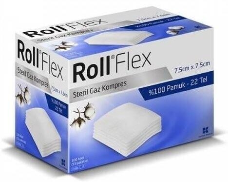 Roll Flex Gaz Kompres 7.5x7.5cm 100 Adet - 1