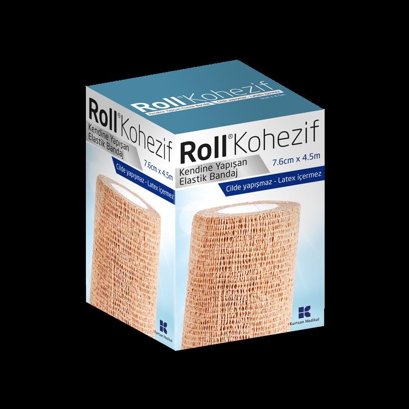 Roll Kohezif Bandaj Ten Rengi 7,6cm x 4,5m - 1