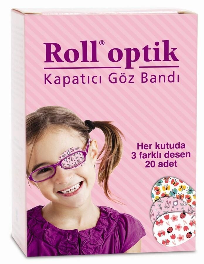 Roll Optik Kapatıcı Göz Bandı KIZ 20 Adet - 1