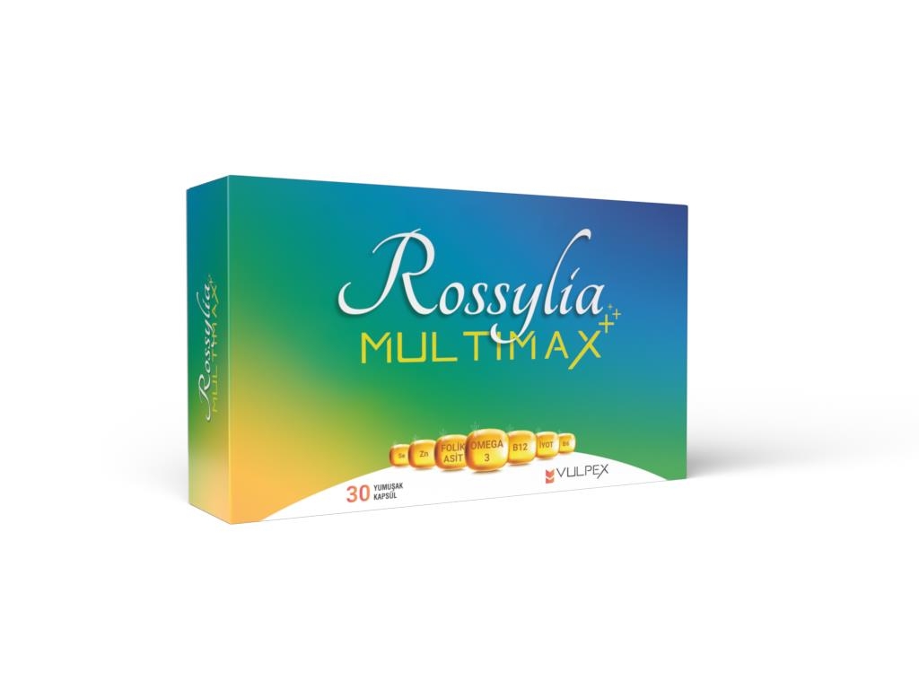 Rossylia Multimax Omega-3 Folik Asit İyot B12 30 Kapsül - 1